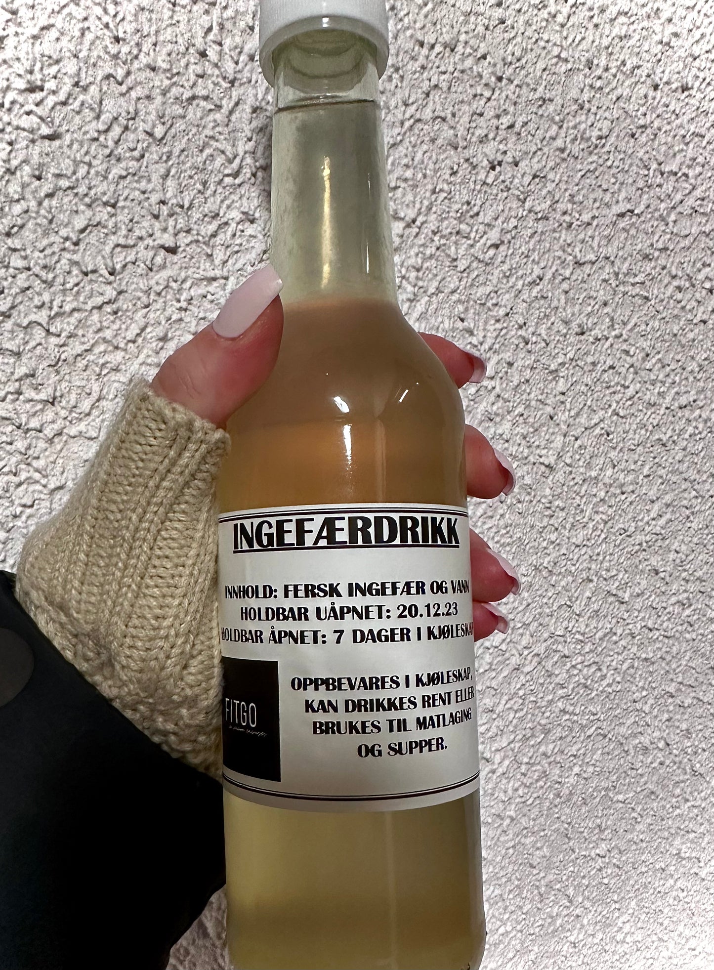 INGEFÆR-glassflaske 350ml